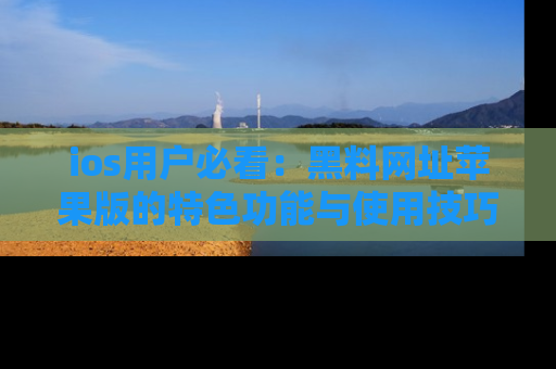 ios用户必看：黑料网址苹果版的特色功能与使用技巧详解