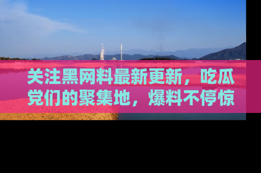 关注黑网料最新更新，吃瓜党们的聚集地，爆料不停惊喜连连！