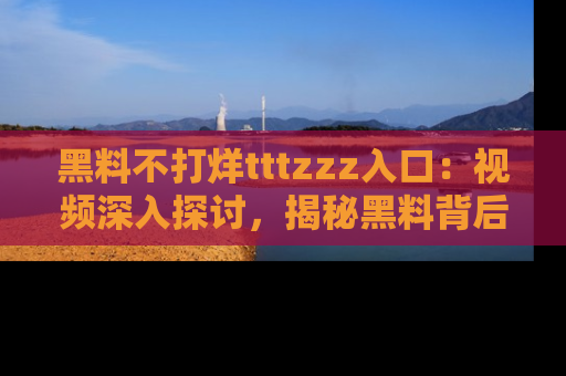 黑料不打烊tttzzz入口：视频深入探讨，揭秘黑料背后的人和事