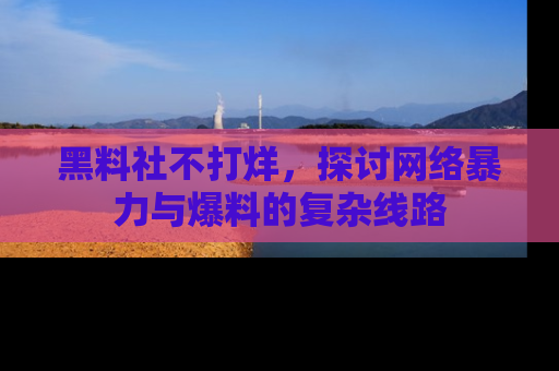 黑料社不打烊，探讨网络暴力与爆料的复杂线路