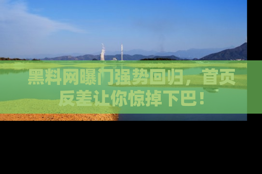黑料网曝门强势回归，首页反差让你惊掉下巴！