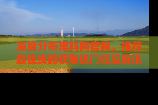 深度分析黑料网官网，推荐最佳线路获取热门吃瓜资讯