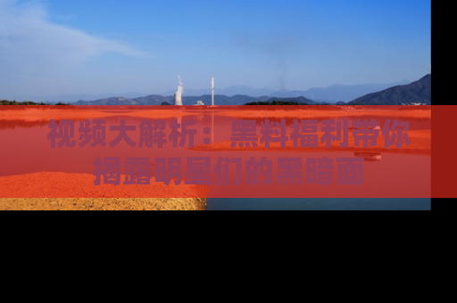 视频大解析：黑料福利带你揭露明星们的黑暗面