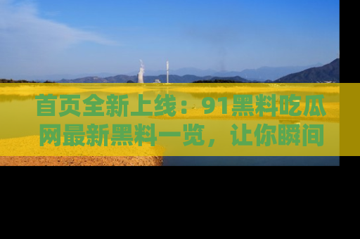首页全新上线：91黑料吃瓜网最新黑料一览，让你瞬间掌握