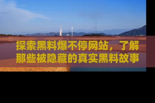 探索黑料爆不停网站，了解那些被隐藏的真实黑料故事