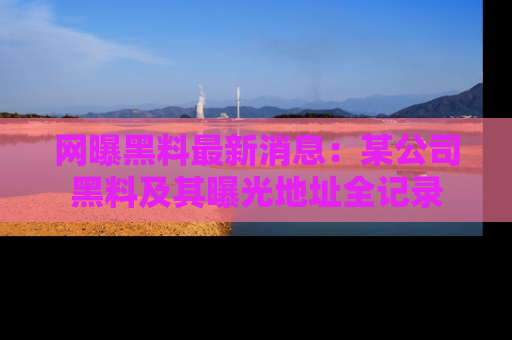 网曝黑料最新消息:某公司黑料及其曝光地址全记录