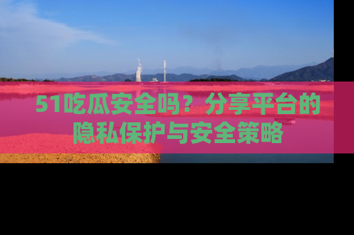 51吃瓜安全吗?分享平台的隐私保护与安全策略