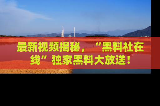 最新视频揭秘,“黑料社在线”独家黑料大放送!
